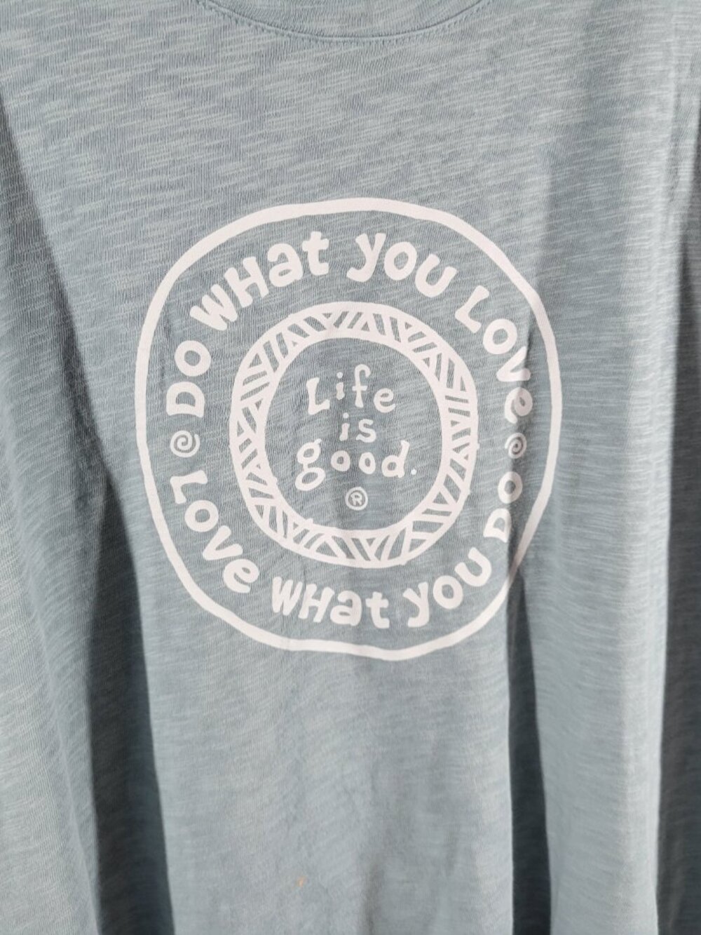 Life Is Good Tee XL Blue Long Sleeve 100% Cotton Crew Neck Pullover BLU66E - Picture 5 of 9